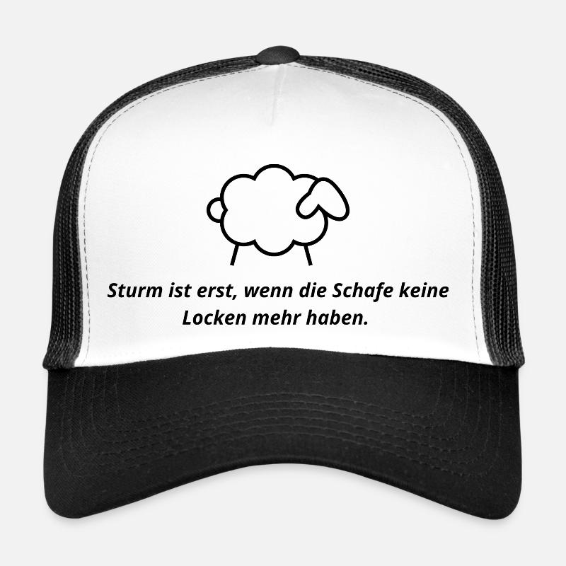 norddeutscher Spruch 2 - Trucker Cap - Weiß/Schwarz