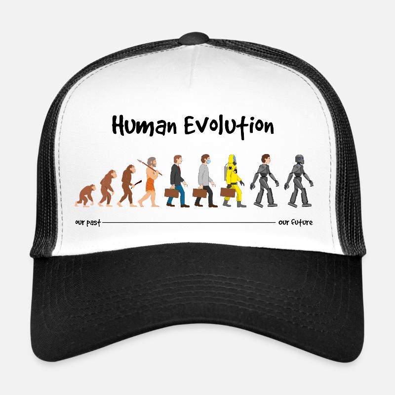 Evolution eine robotische Zukunft Trucker Cap