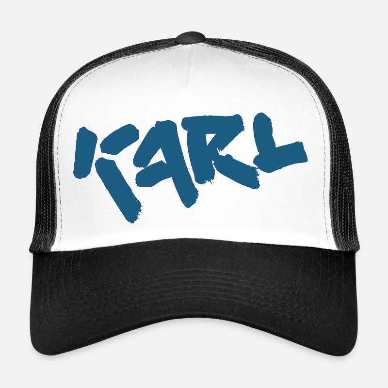 Karl - Trucker Cap - Weiß/Schwarz