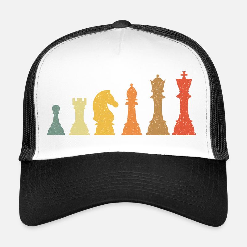 Chess Evolution Vintage Retro Trucker Cap