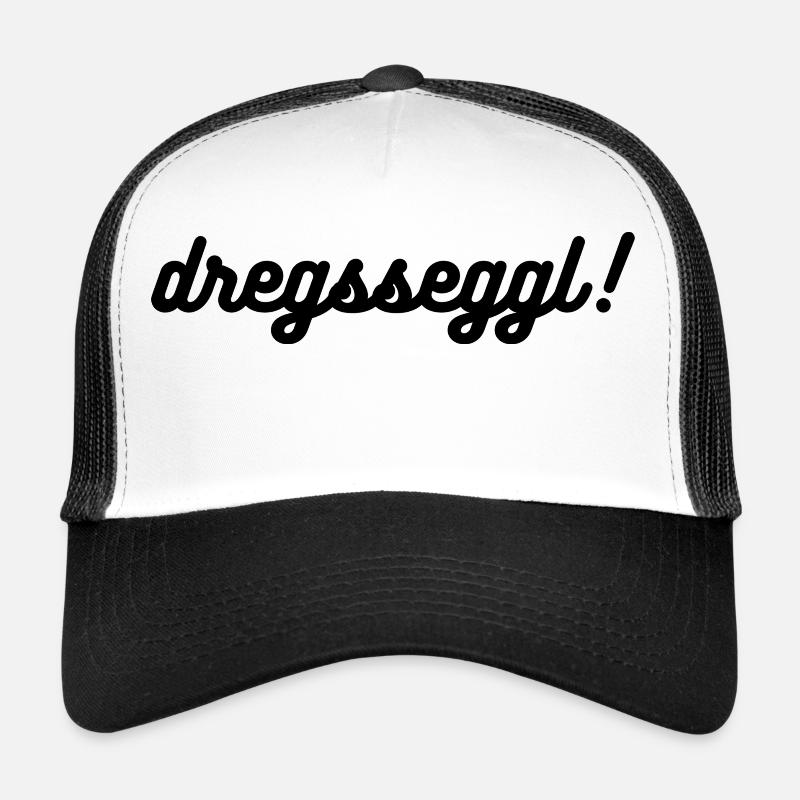 dregsseggl - Trucker Cap - Weiß/Schwarz