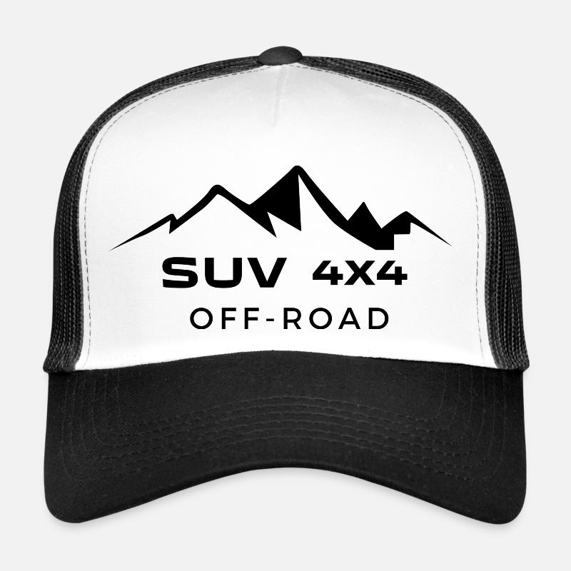 SUV 4X4 GELÄNDE - Trucker Cap - Weiß/Schwarz