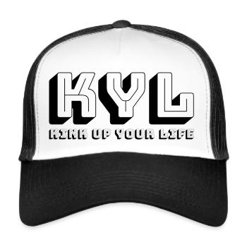 kyl - kink up your life - Trucker Cap - Weiß/Schwarz - Vorne