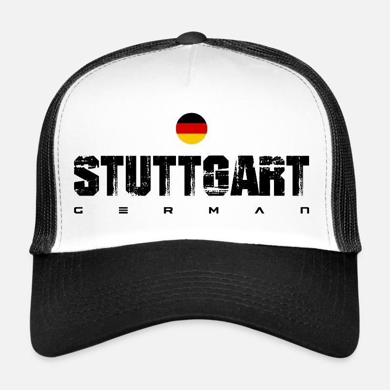 German Flag Circle Emblem Trucker Cap
