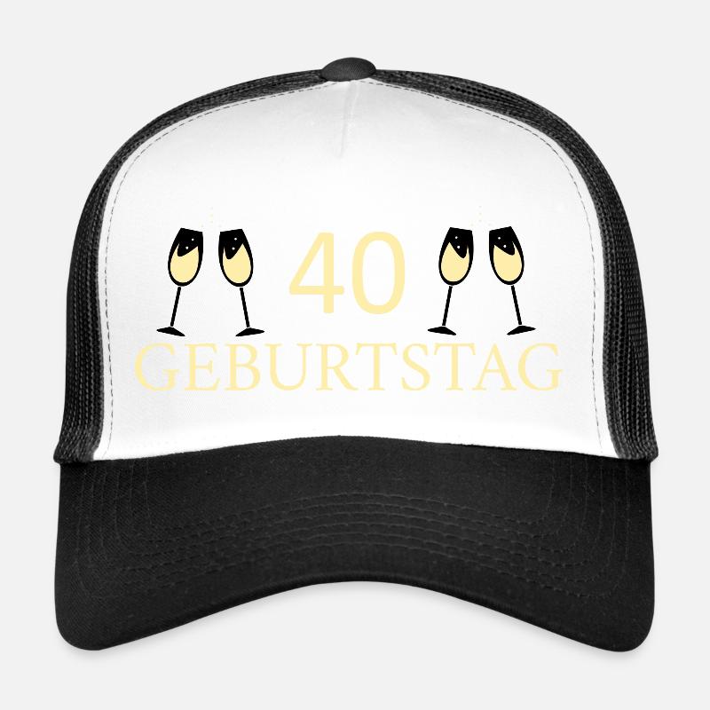 40e anniversaire 40 ans Casquette trucker 