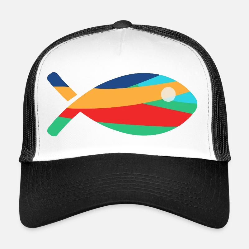POISSON. Casquette trucker 