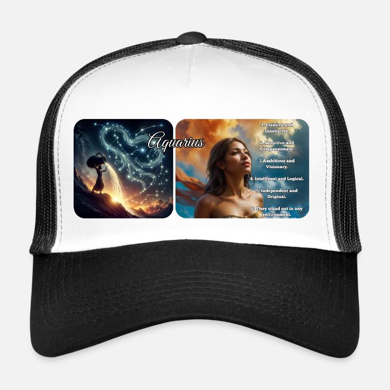 Wassermann - Trucker Cap - Weiß/Schwarz