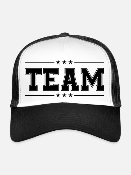 Team 01 - Trucker Cap - white/black - Front
