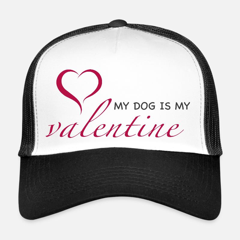 Mon chien est mon Valentin Casquette trucker 