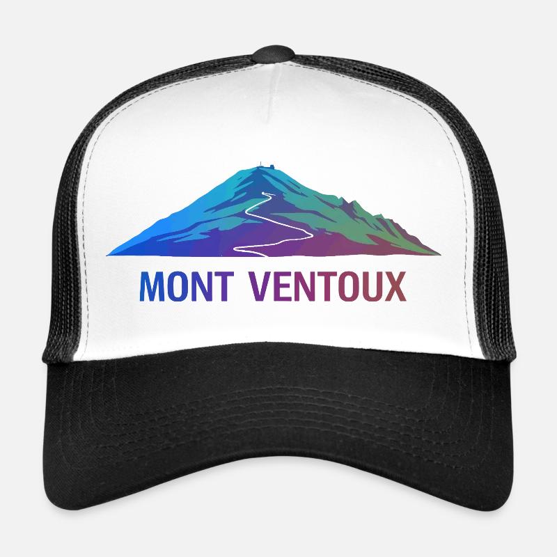 Mont Ventoux Form - Trucker Cap - Weiß/Schwarz