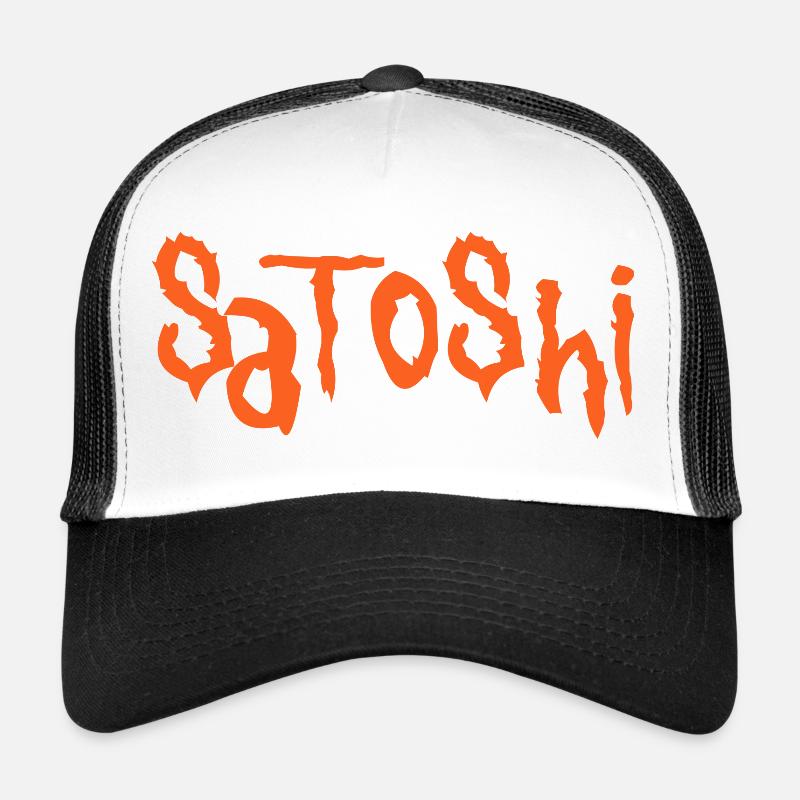 Satoshi - Trucker Cap - Weiß/Schwarz