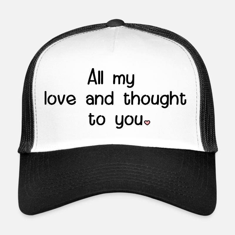 Trauer Sprüche Herz Trucker Cap