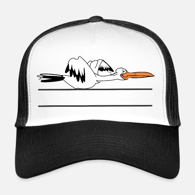 Stork with Banner – Add Text Yourself Trucker Cap