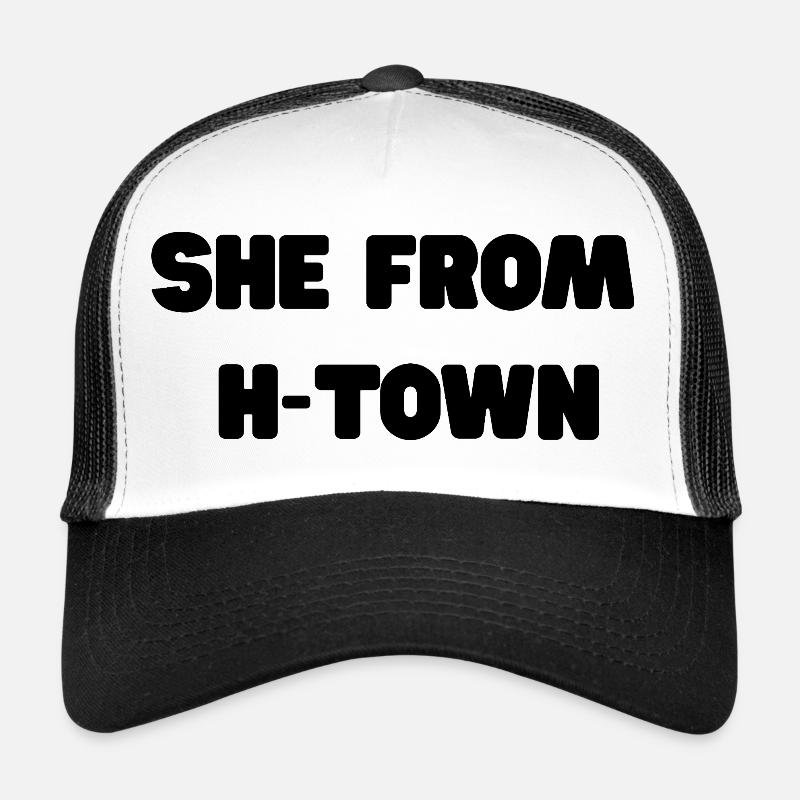 Elle de h-town Slogan Casquette trucker 