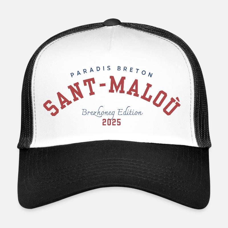 Saint-Malo 2025 - Trucker Cap - Weiß/Schwarz