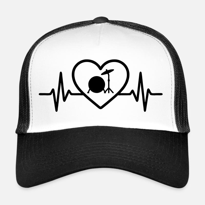 Cymbales de cœur Caisses Grosse Caisse Casquette trucker 