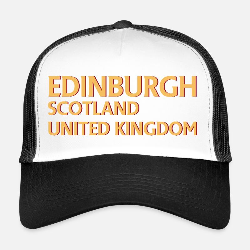 Édimbourg – Écosse Textdesign Casquette trucker 