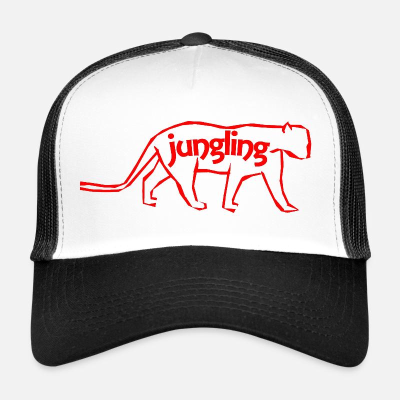 Red Panther jungelt - Trucker Cap - Weiß/Schwarz