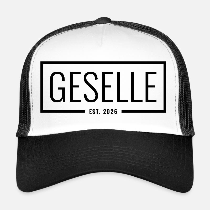 Geselle Est. 2026 - Trucker Cap - Weiß/Schwarz