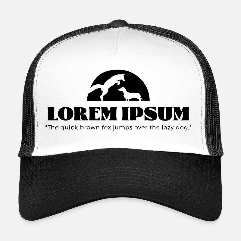 LoremIpsum – le renard brun rapide ... Casquette trucker 