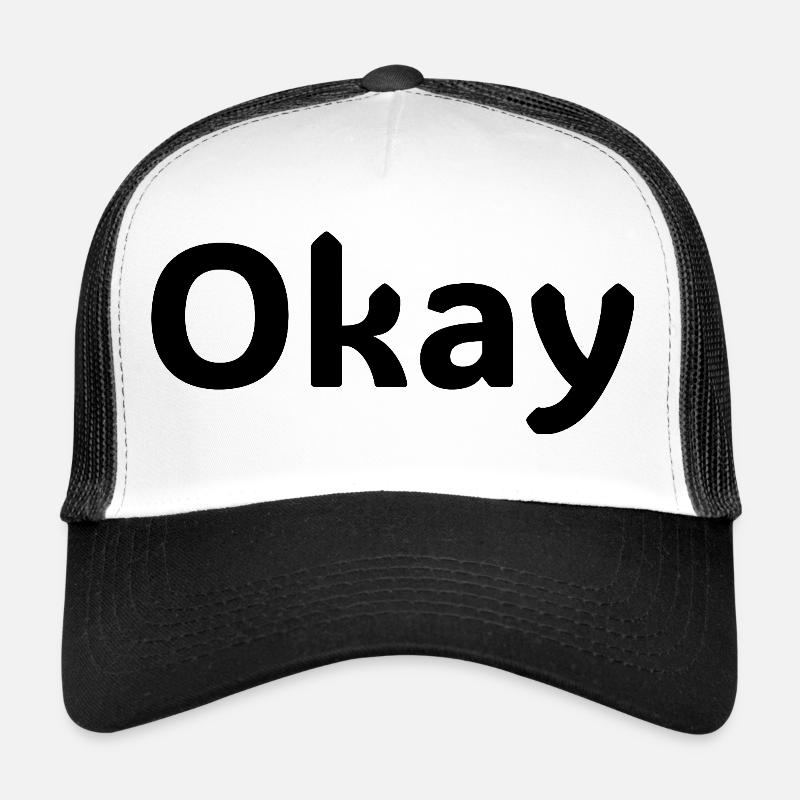Ok, chemise statement minimalistisches design Casquette trucker 
