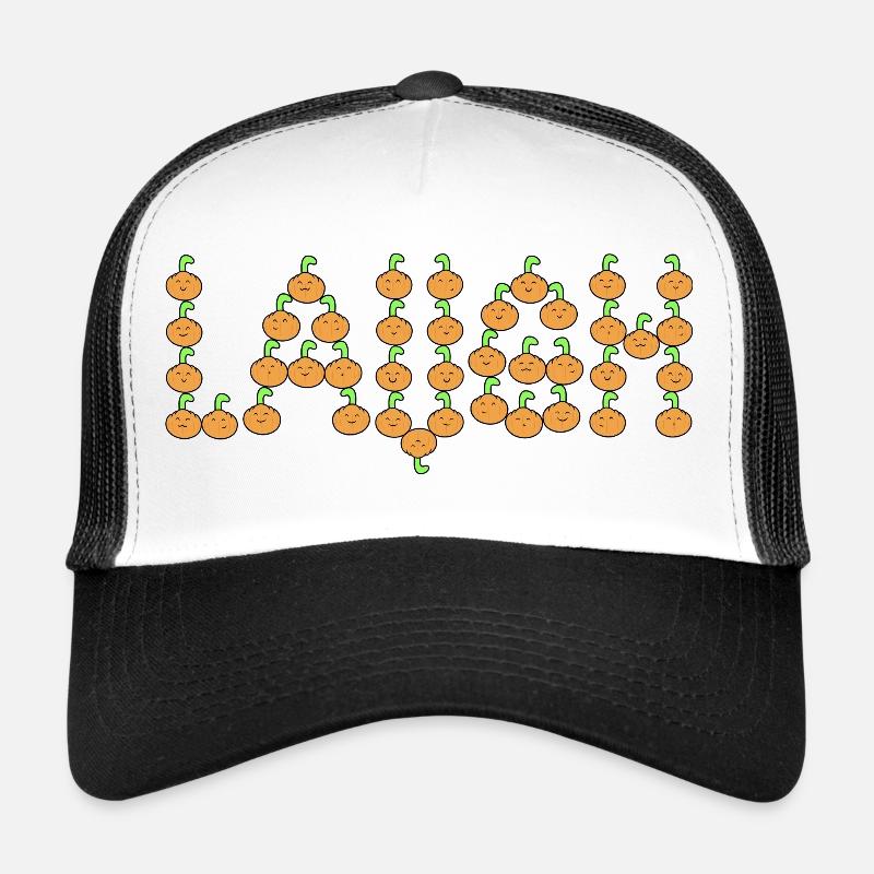 Kürbisse lachen - Trucker Cap - Weiß/Schwarz