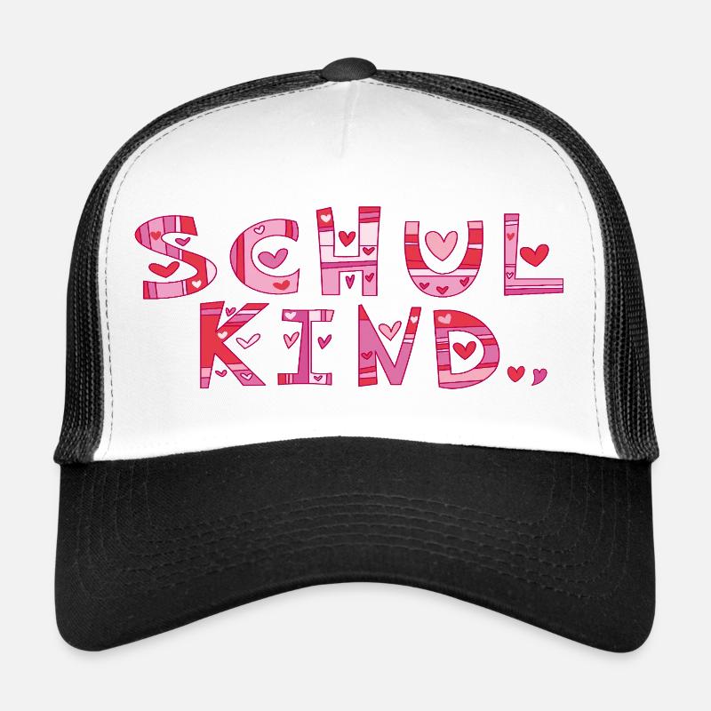 Écolier avec des cœurs Casquette trucker 