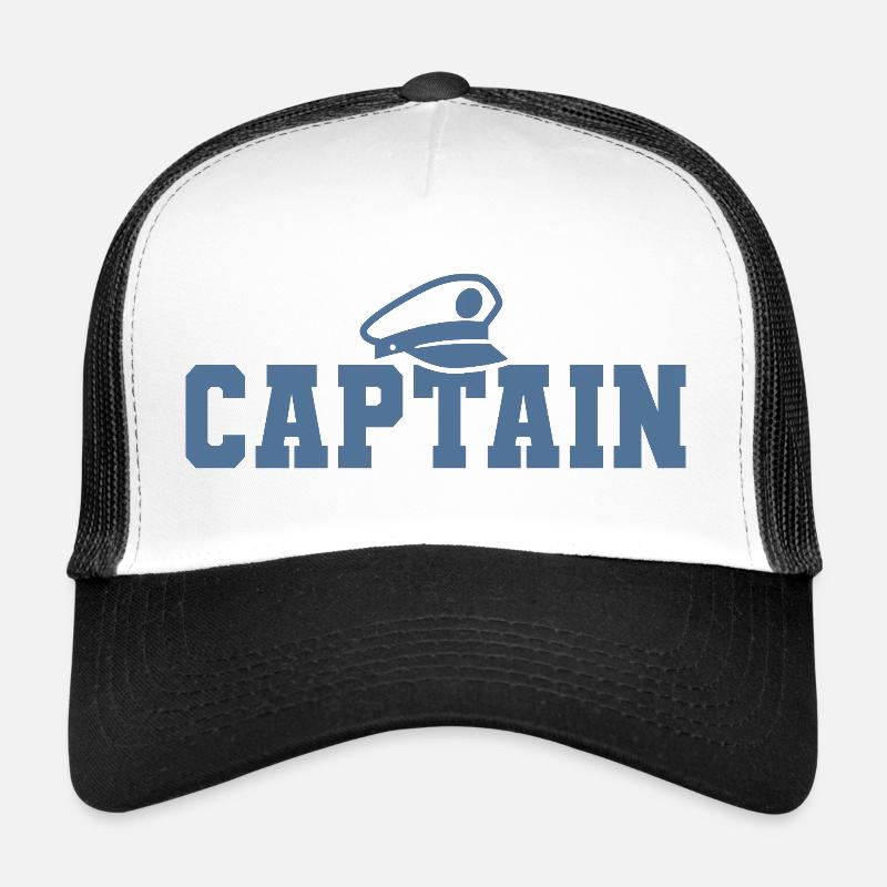 Captain Boating Sailor Sailing Nautical Boat Trucker Cap
