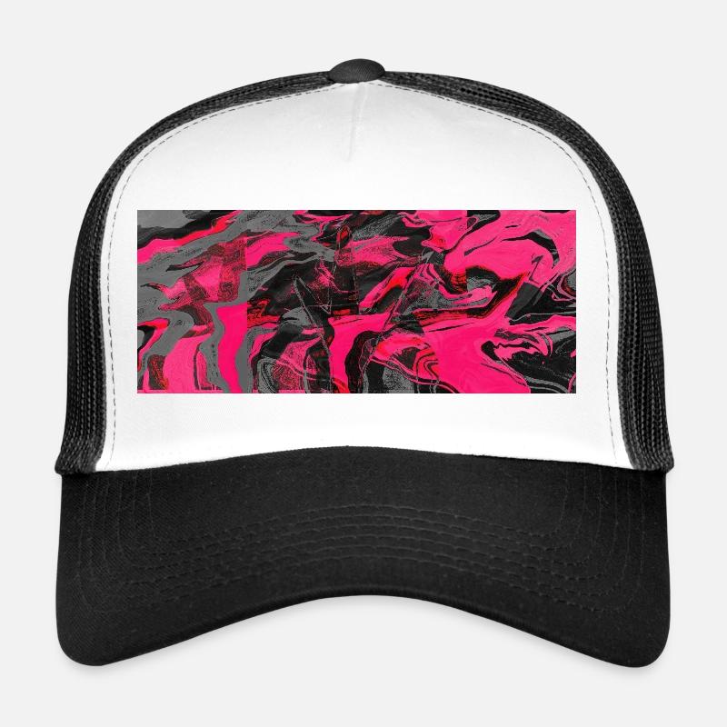 Tourbillon d’encre néon Casquette trucker 