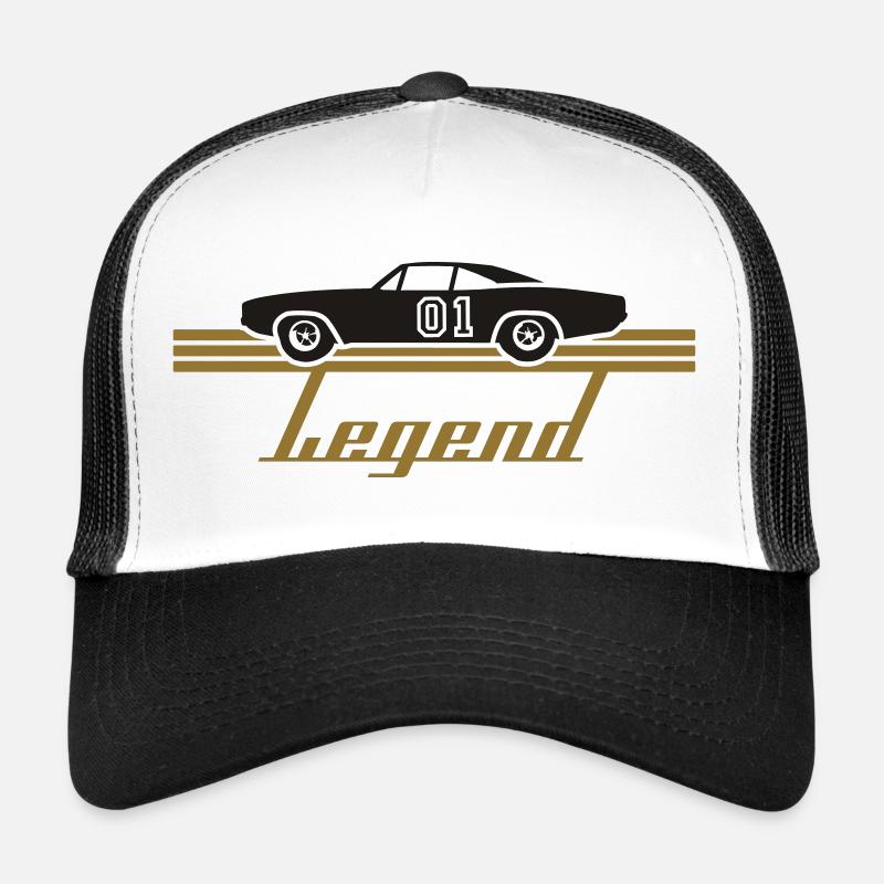 Legend - Trucker Cap - Weiß/Schwarz