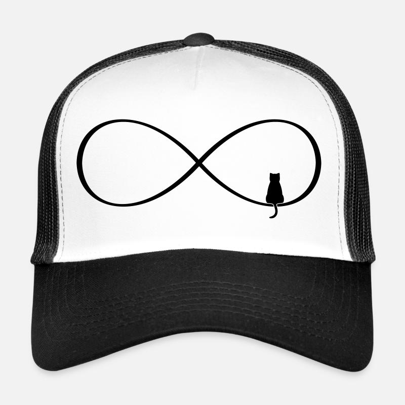 Cadeau d’amour pour chat du signe infini Casquette trucker 