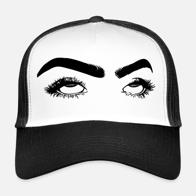 rolling eyes Trucker Cap