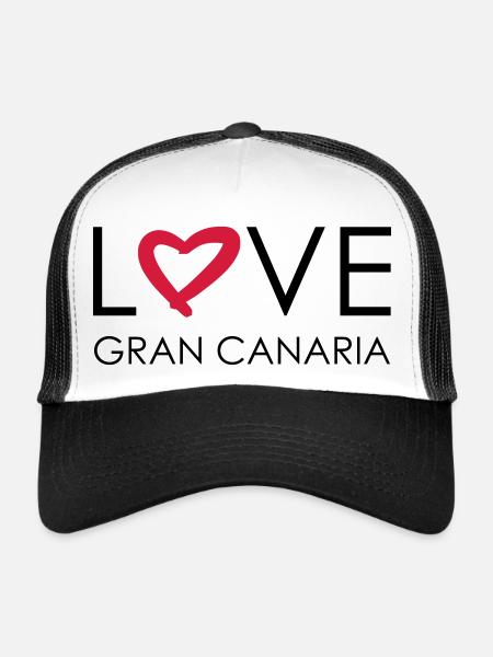 love cran canaria - Trucker Cap - white/black - Front