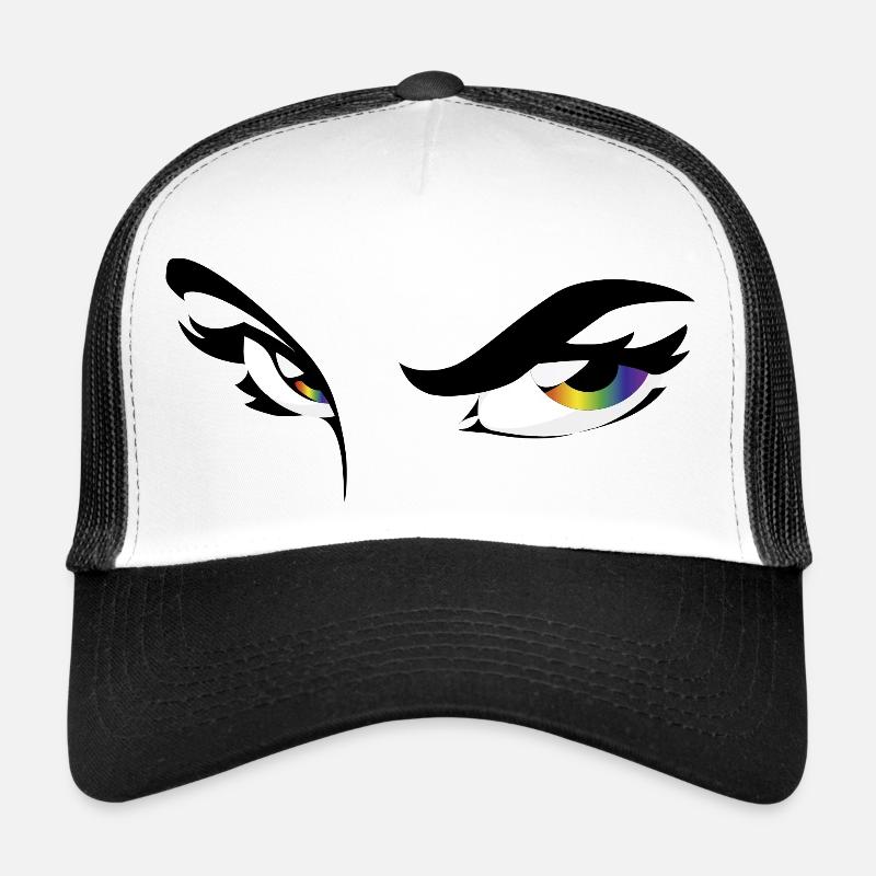 Rainbow 34b - Augen - Gesicht - face Trucker Cap