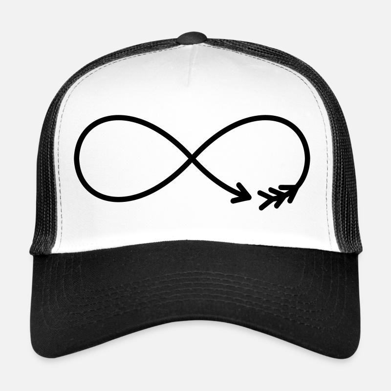 Flèche du Signe de l’Infini Cadeau Amour Casquette trucker 