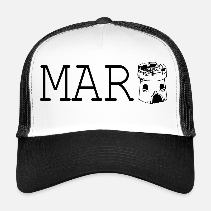 Marburg - Trucker Cap - Weiß/Schwarz