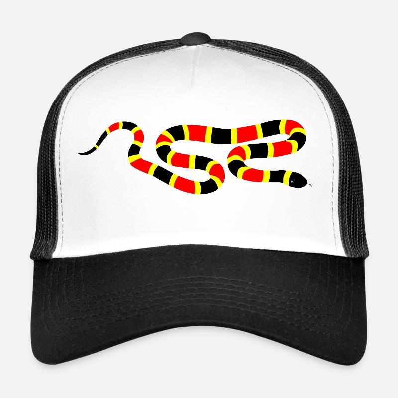 Snake - Trucker Cap - Weiß/Schwarz