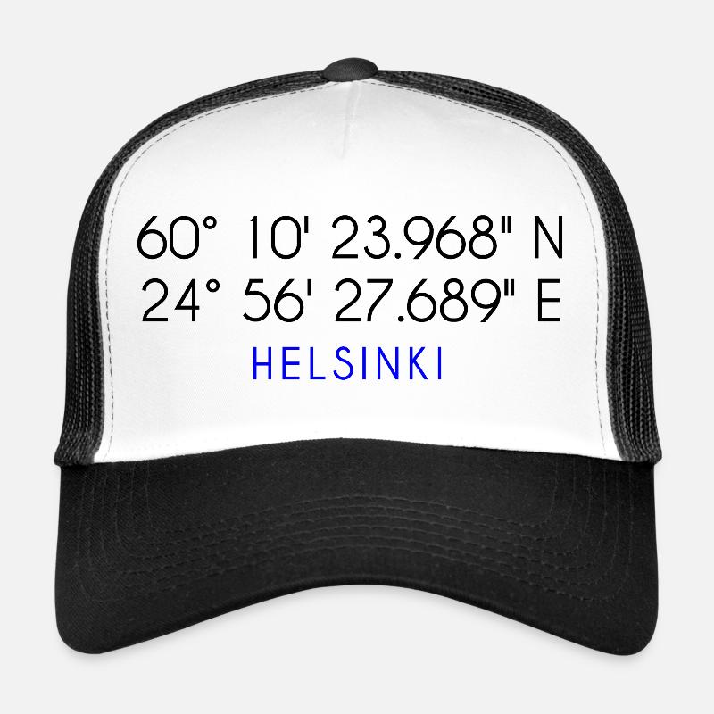 Coordonnées d'Helsinki Casquette trucker 