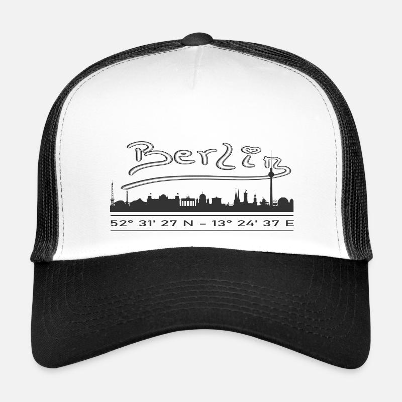 Berlin - Trucker Cap - Weiß/Schwarz