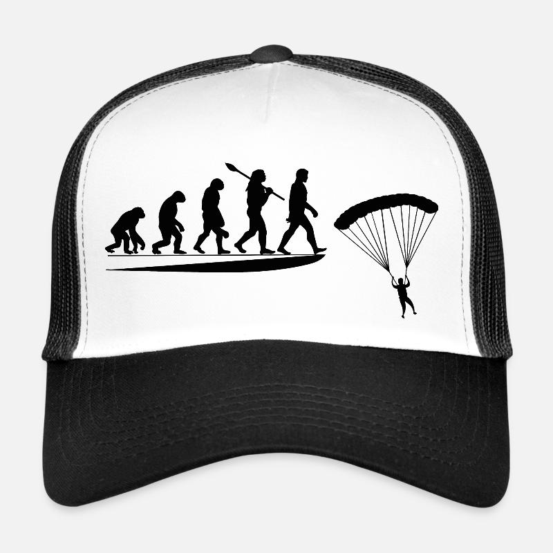 Parachute Évolution du Singe Au Parachutiste Casquette trucker 