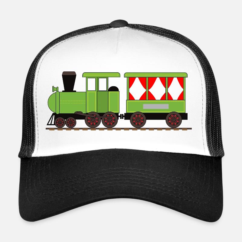 Chemin de fer de train de locomotive à vapeur Casquette trucker 