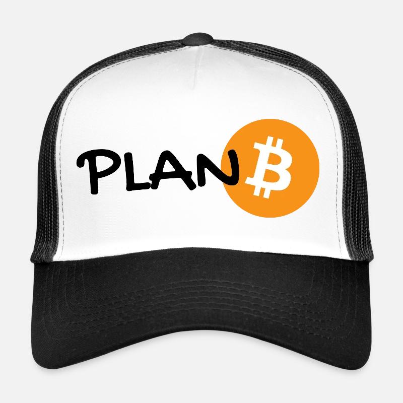 plan B - bitcoin Plan Bitcoin - Hoodl  - Trucker Cap - Weiß/Schwarz