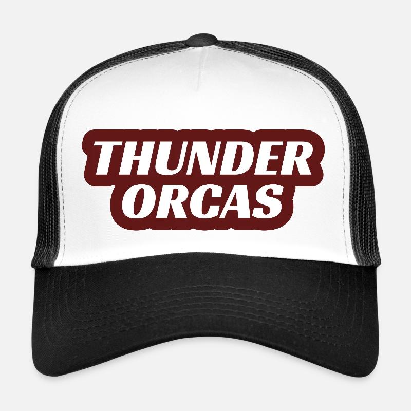 Thunder Orcas - Trucker Cap - Weiß/Schwarz