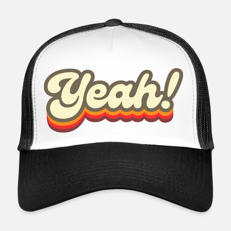 Oui, oui, oui! - Casquette trucker  - blanc/noir