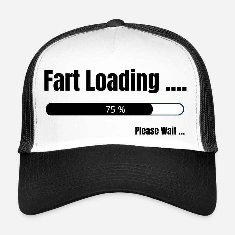 Fart Loading - Trucker Cap - white/black