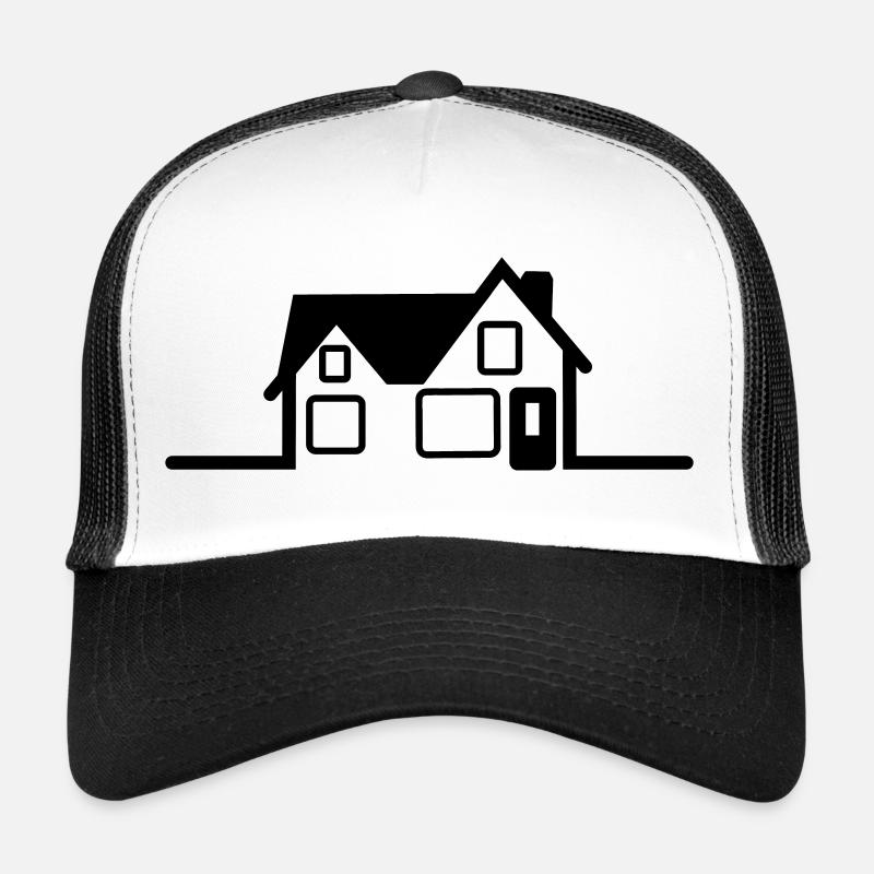 House logo - Trucker Cap - white/black