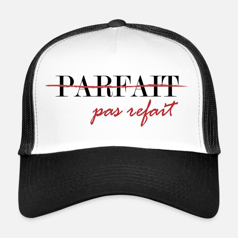Perfect, not redone (black) - Trucker Cap - white/black