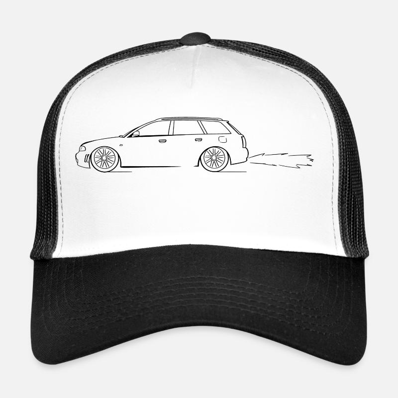RS4 B5 - Was is'n das für'n Kombi??! - Trucker Cap - Weiß/Schwarz