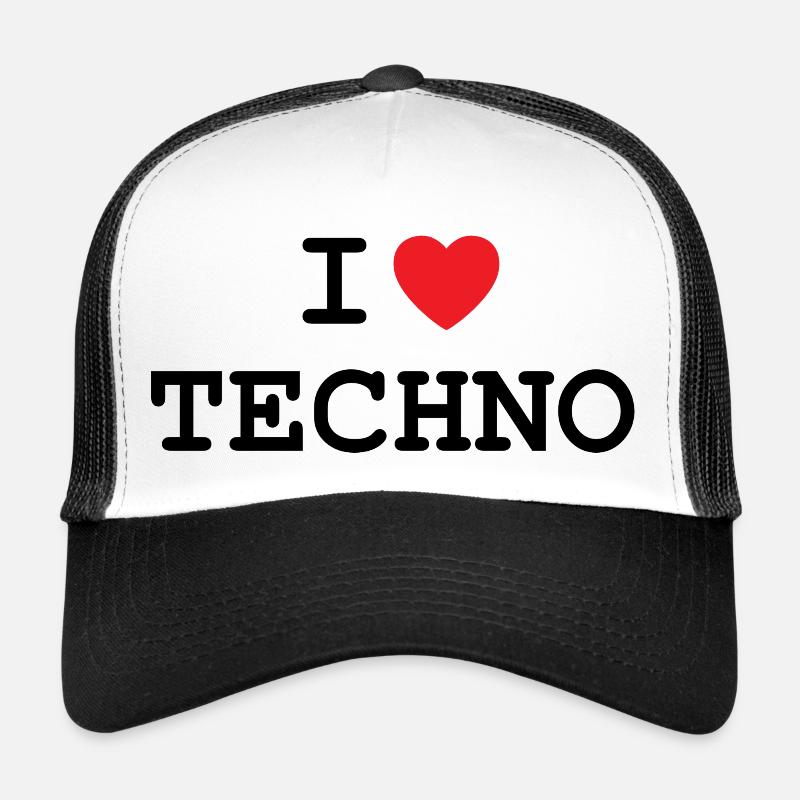 J’adore la techno Casquette trucker 