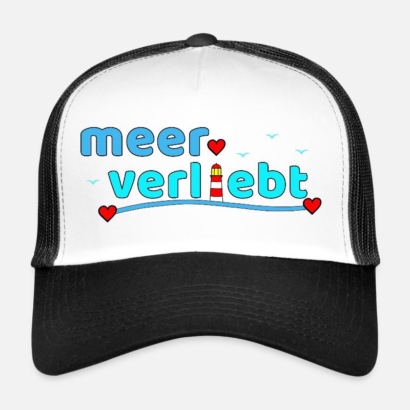 Meerverliebt Leuchtturm Herzdesign Trucker Cap